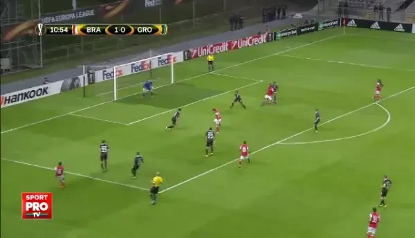 Ratare INCREDIBILA in Europa League! Era minutul 97, iar poarta era goala! Ce s-a intamplat. VIDEO