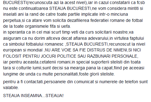 Propunerea EXTREMA a unor fani stelisti: