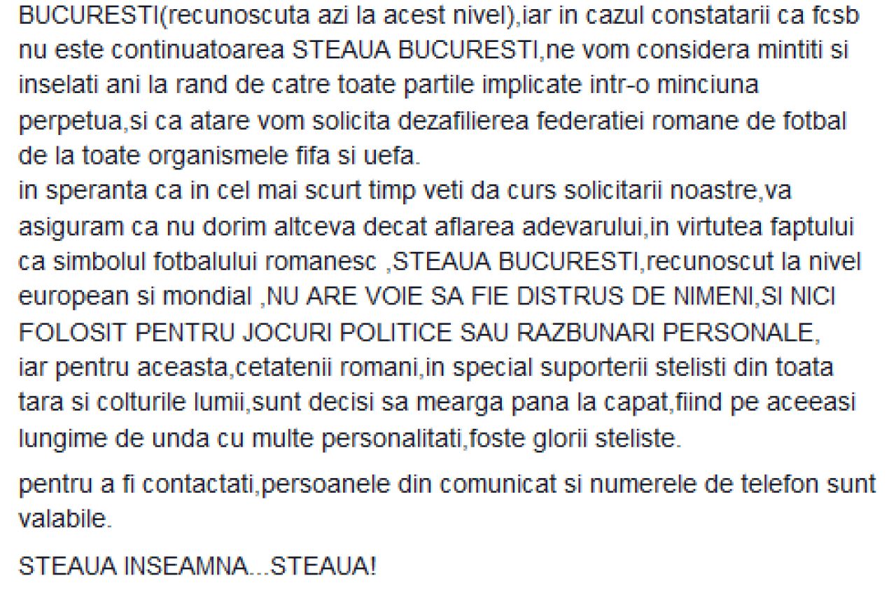 Propunerea EXTREMA a unor fani stelisti: