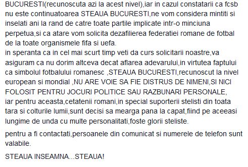 Propunerea EXTREMA a unor fani stelisti: