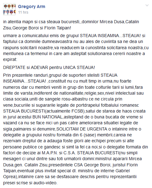 Propunerea EXTREMA a unor fani stelisti: