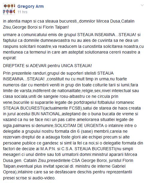 Propunerea EXTREMA a unor fani stelisti: