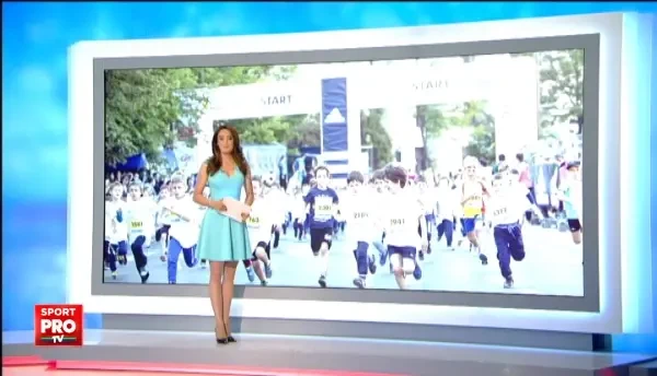 A fost inghesuiala mare de copii, carucioare si parinti azi langa Casa Poporului. 350 de bebelusi s-au intrecut la Maraton.