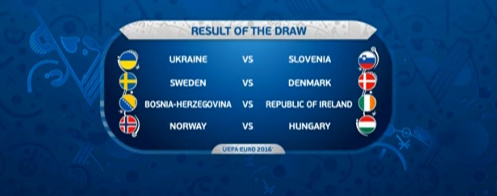 Tragerea la sorti a play-off-ului Euro! Ucraina - Slovenia, Suedia - Danemarca, Bosnia - Irlanda, Norvegia - Ungaria!_8