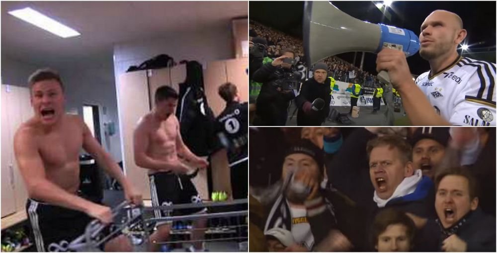 Mai tii minte ritualul senzational al norvegienilor de la Rosenborg? Echipa care a eliminat Steaua din Europa a luat titlul, iar stadionul a luat-o razna: VIDEO