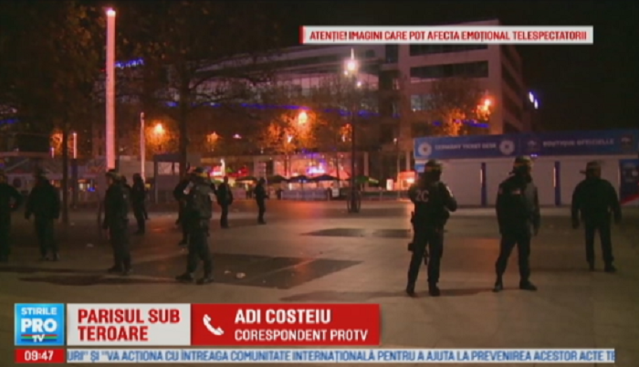 Reporterul Adi Costeiu si cameramanul Alex Bratu au fost pe Stade de France! Scene de nebunie din timpul masacrului: Lumea a izbucnit in urale la fiecare explozie