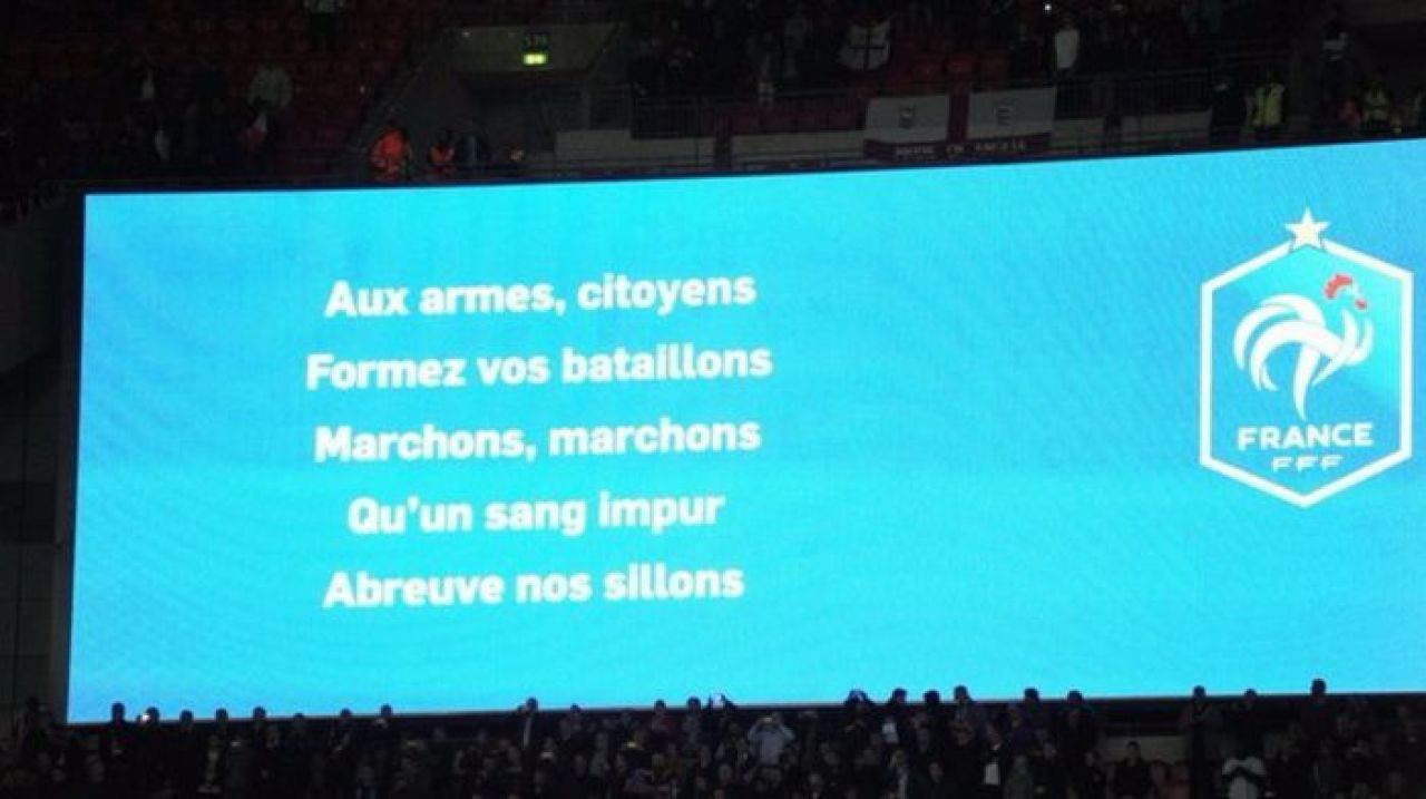Imnul Frantei va fi cantat tot weekendul in Anglia: