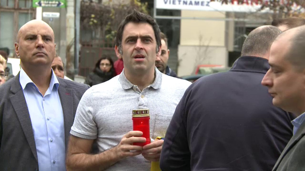 O'Sullivan si Bingham au mers la locul tragediei de la Colectiv! Mesajul induiosator transmis de legendele din snooker! FOTO_5