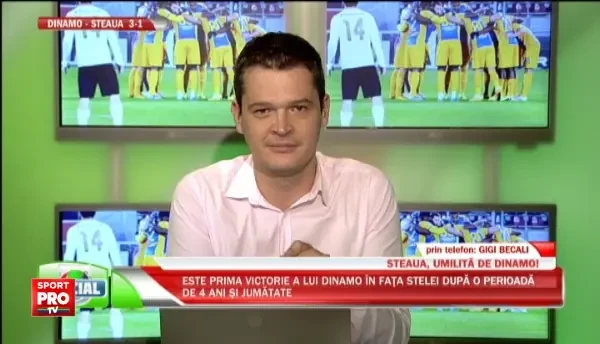 Becali da AFARA primul jucator dupa umilinta cu Dinamo si anunta: "Am luat 5 jucatori! Voi mai lua 5! Numai Steaua a jucat fotbal, Dinamo a dat 3 goluri"