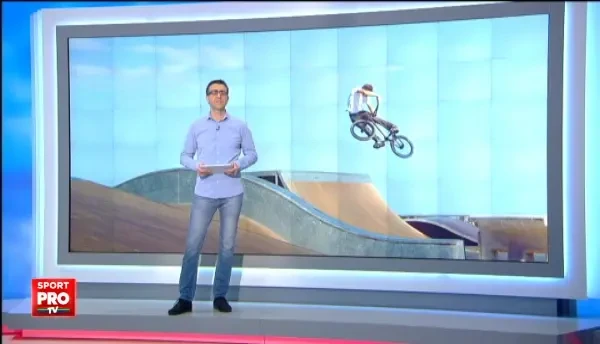 VIDEO | El e regele iluziilor optice din sport. Artistul pe bicicleta si-a facut un numar SF