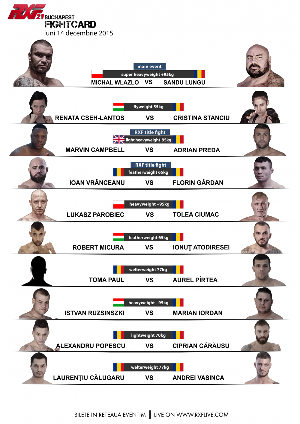Acum La Sport Ro Mma All Stars Konfruntarea Finala Colosul Lungu Se Bate Cu Polonezul Wlazlo Vezi Fight