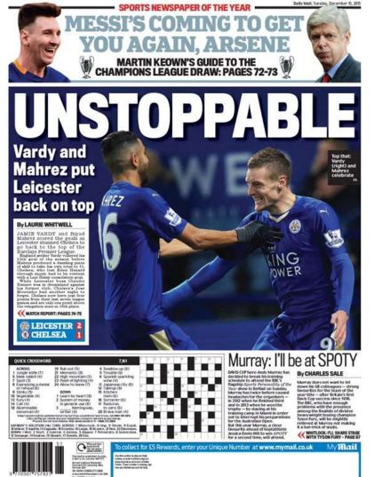 Minunea din Premier League continua! Leicester, lider si dupa etapa a 16-a, o trimite pe Chelsea la UN PUNCT de retrogradare. Mourinho da vina pe copiii de mingi_3