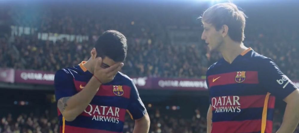 Reclama senzationala cu jucatorii Barcelonei lansata inainte de Craciun. Ce fac Messi, Suarez si Neymar. VIDEO