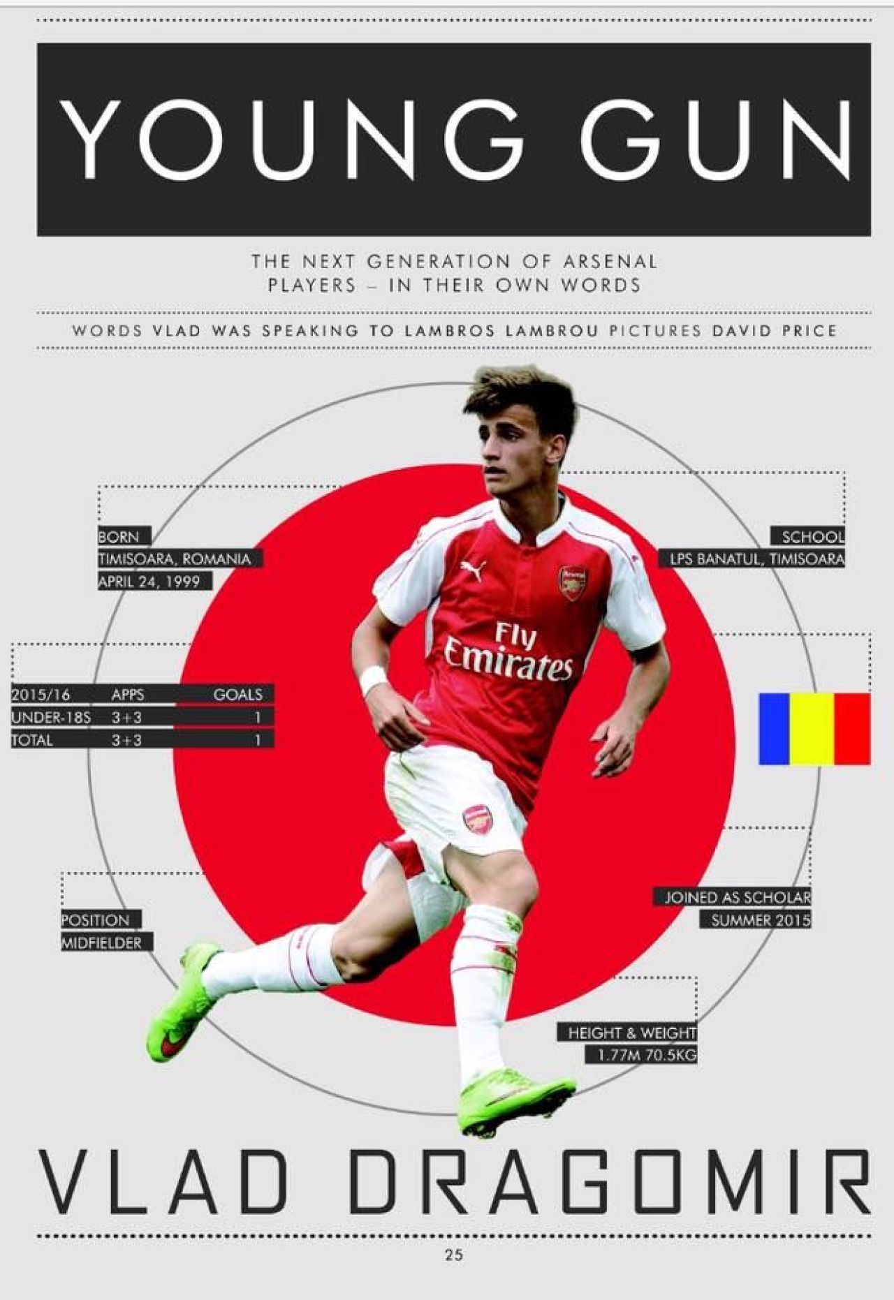 Senzational! Pustiul MINUNE Vlad e prezentat ca o SUPER VEDETA in programul de meci al lui Arsenal! Ce scriu englezii de noul OZIL_1