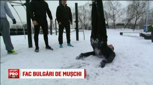 Cea mai tare metoda sa pui muschi pe tine cand e zapada afara! Fotbalistii nu mai trebuie sa plece in cantonamente, la soare