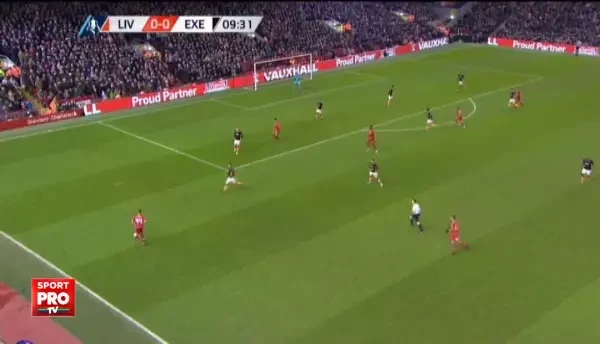 GOL Liverpool, in meciul cu Exeter, din Cupa Angliei