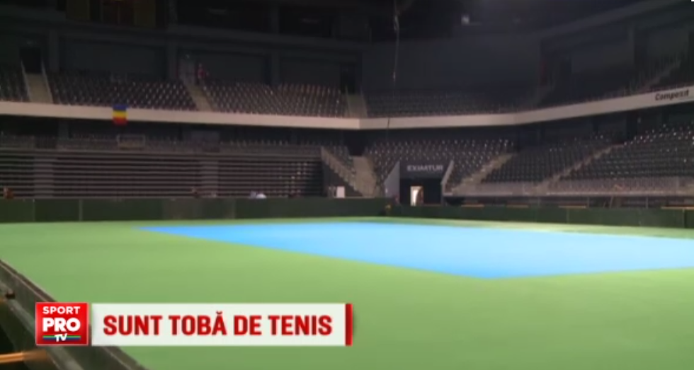 Cum se pregatesc clujenii pentru meciul de FedCup: specialisti sositi din Polonia aranjeaza suprafata de joc pentru Halep, Niculescu, Mitu si Olaru