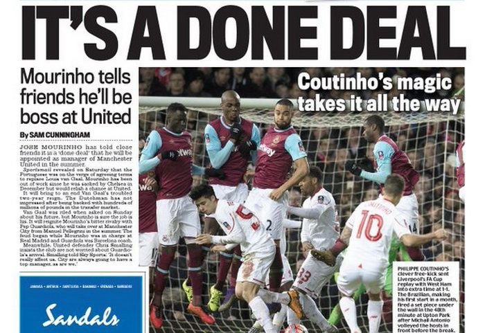 3 ziare din Anglia au astazi pe prima pagina mesajul lui Mourinho pentru apropiati: 