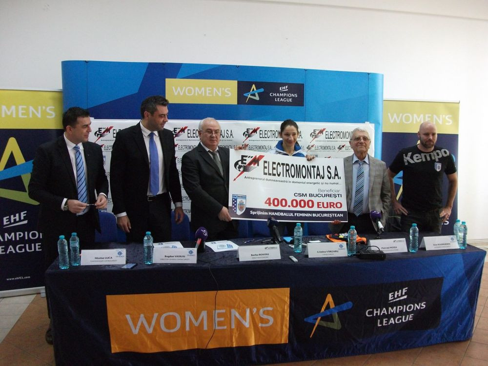 Lovitura data de CSM Bucuresti inaintea sferturilor Ligii Campionilor: a semnat unul dintre cele mai mari contracte de sponsorizare din sportul romanesc