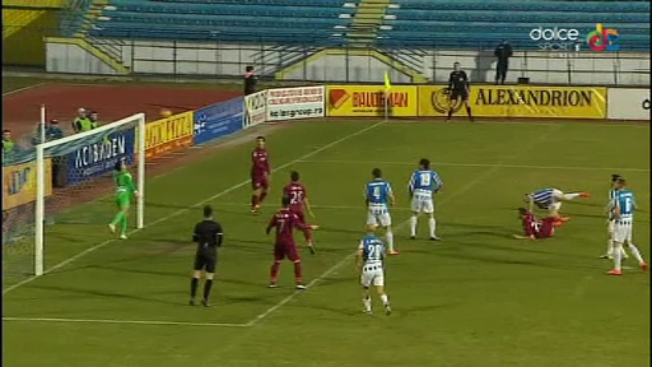 INCREDIBIL! Faza ANULUI in Liga I! Portarul a scos de 4 ori de pe linia portii in cateva SECUNDE! Jucatorii lui CFR au innebunit_4