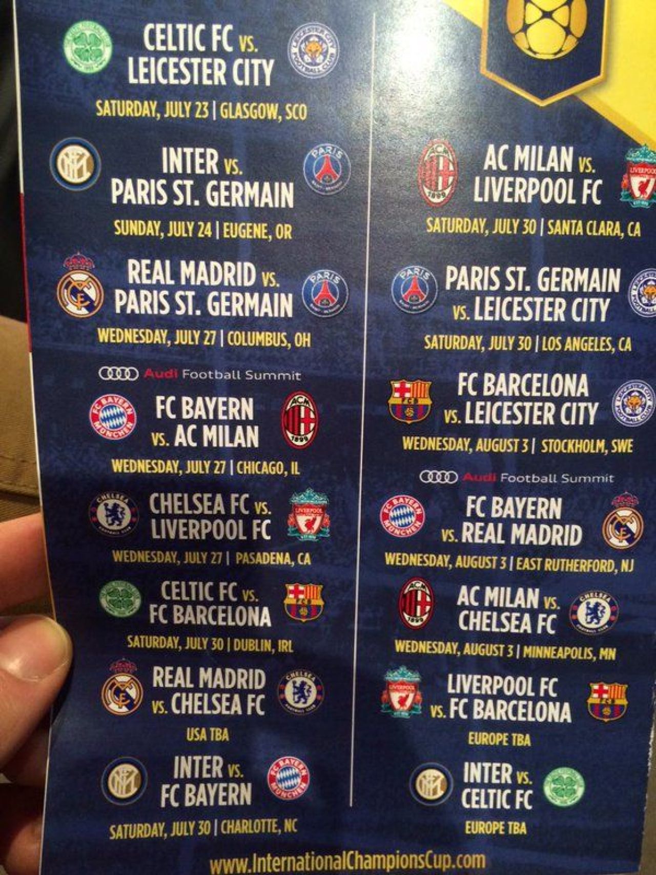 Meciuri de vis intr-un 'Champions League' de vara! PSG, Bayern, Barca, Real, Liverpool si Leicester participa la International Champions Cup. Programul partidelor_1