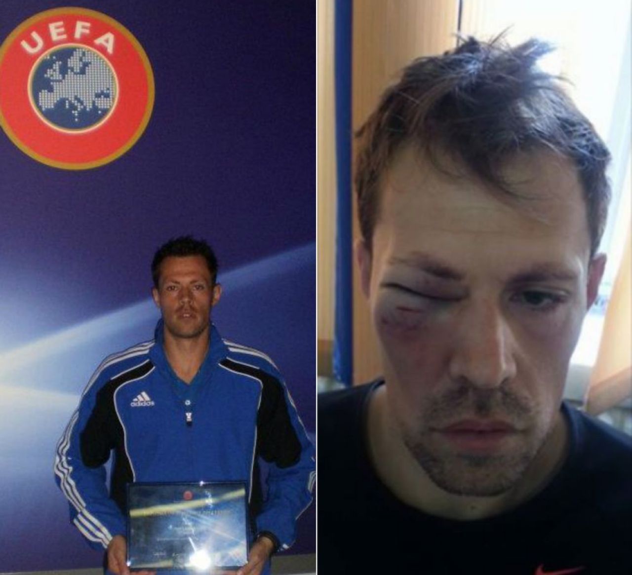 SOCANT! Un arbitru a fost batut in timp ce se antrena. Imagini socante cu tanarul tusier: