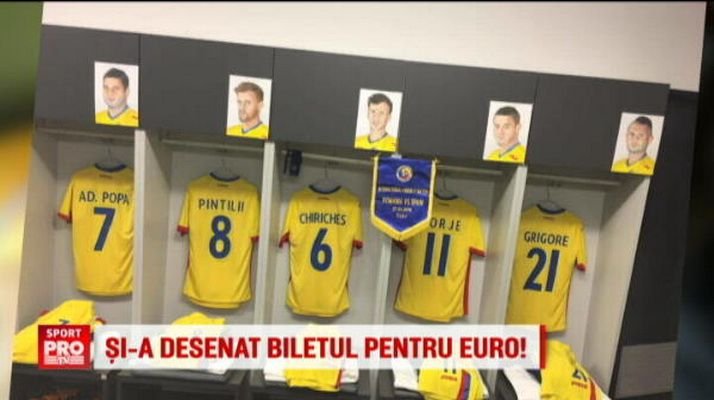 Din dragoste pentru Romania. Un pusti din Botosani si-a petrecut doua luni desenand portretele jucatorilor nationalei | VIDEO
