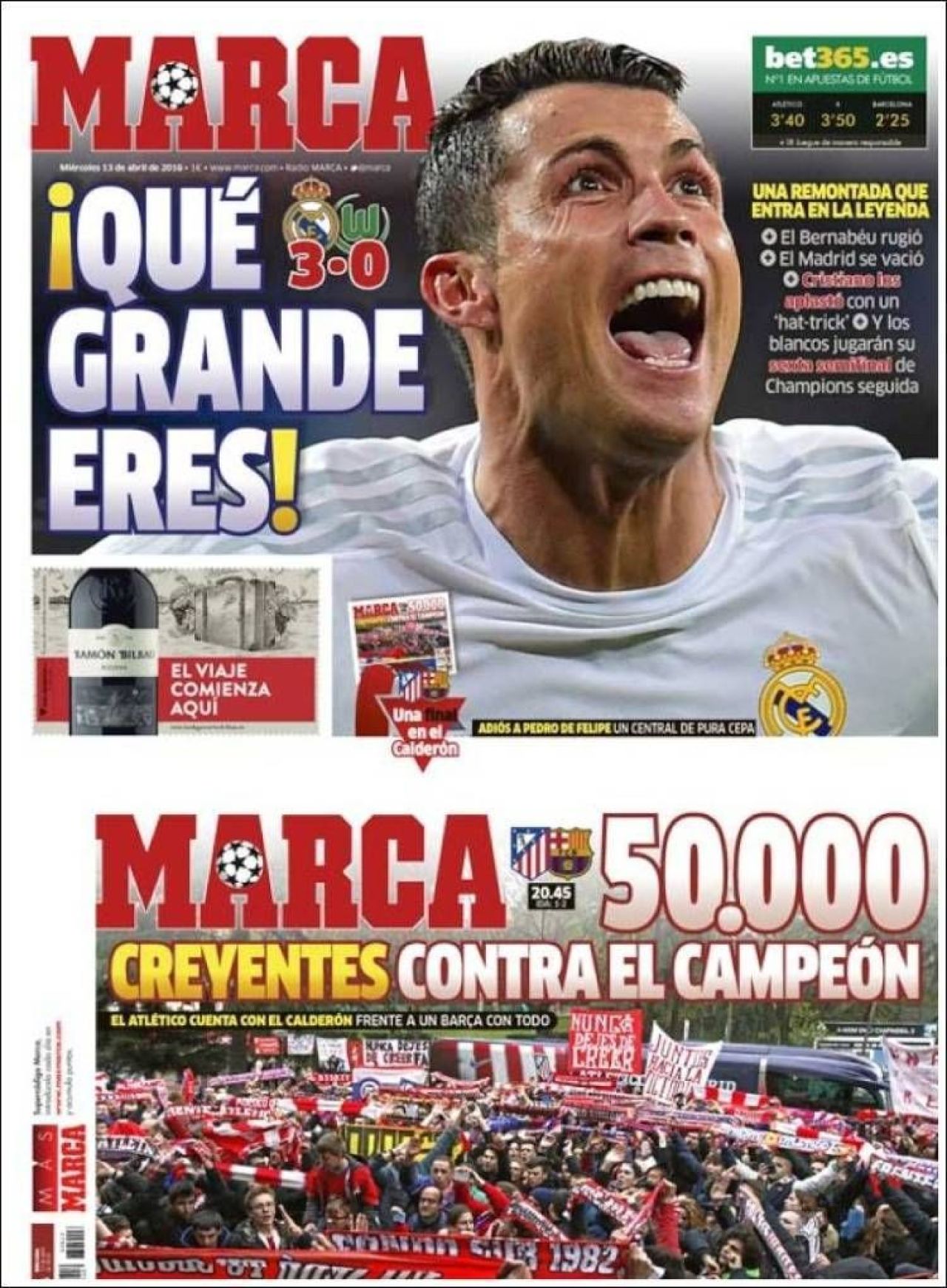 Ronaldo, ridicat la rang de Zeu dupa magia de aseara! Spaniolii sunt gata de un nou razboi: