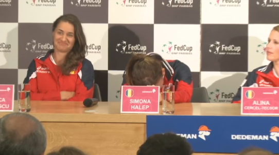 VIDEO: Hohote de ras astazi la conferinta de presa dupa ce jucatoarele au fost intrebate de substantele interzise! Ce jucatoare din echipa FedCup a avut probleme cu comisia antidoping_3