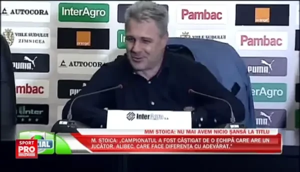 Hai sa le luam ceea ce tot noi le-am dat anul trecut! Sa planga aia care nu meritau sa se bucure atunci! Sumudica a citit la conferinta scrisoarea cu care si-a motivat jucatorii inainte de meci