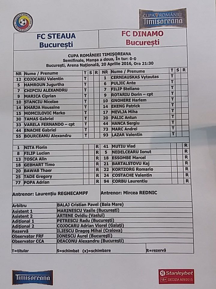 VIDEO! Dinamo, in prima finala de Cupa dupa 4 ani, dupa un meci DRAMATIC: 2-2 cu Steaua! Ekeng si Chipciu au marcat in 60 de secunde, Bourceanu si Reghe au fost eliminati