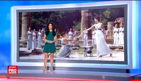 Momente emotionante pentru Camelia Potec! A fost prezenta in Grecia la aprinderea tortei olimpice