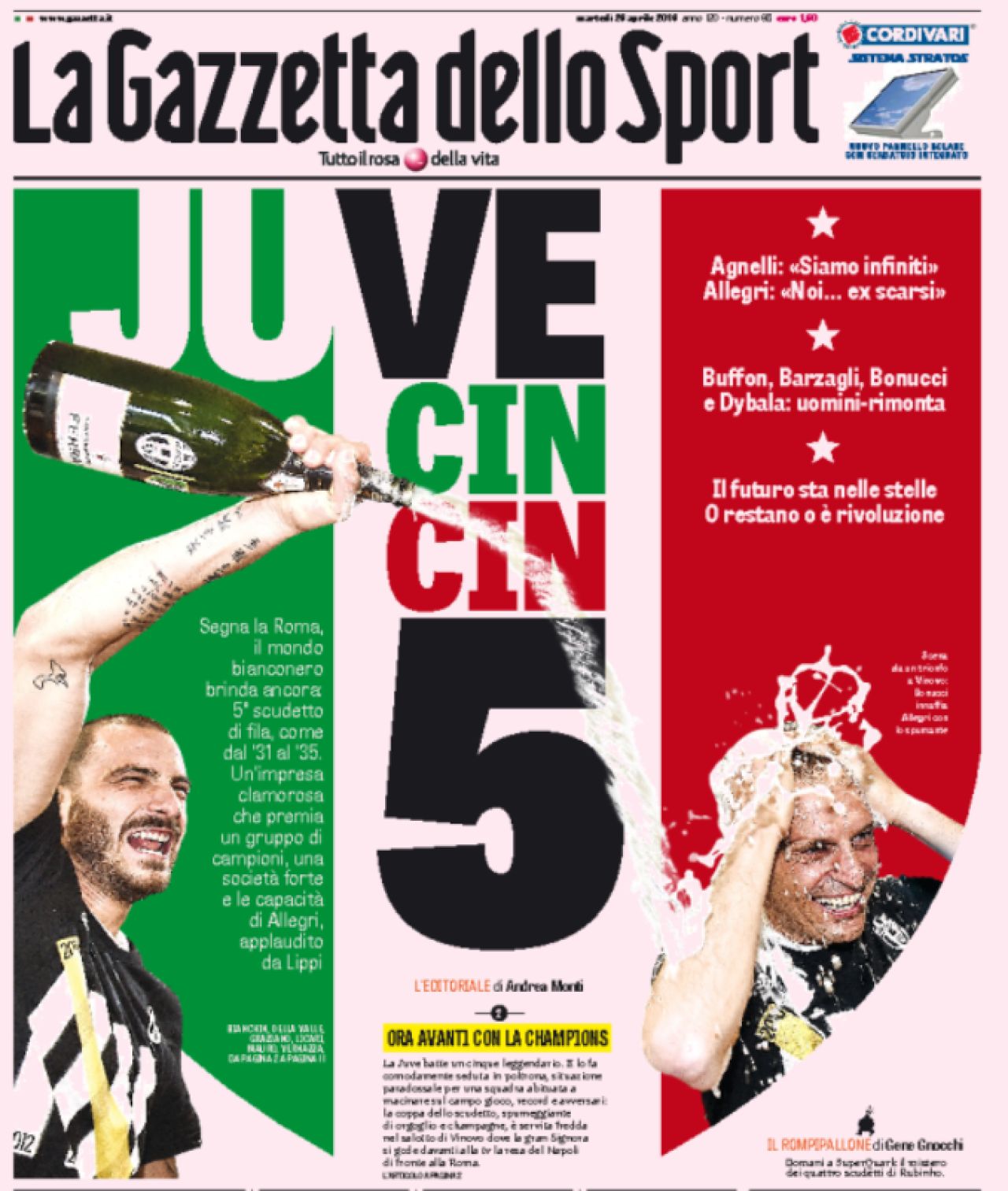 VIDEO: Bucuria nebuna a jucatorilor lui Juve cand au aflat ca sunt campioni! Allegri, in octombrie: