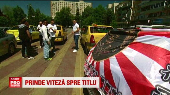 Sarbatoare cum nu s-a mai vazut la Giurgiu, in anul in care Astra poate castiga primul titlu. Un suporter isi imbraca masina la fiecare meci | VIDEO