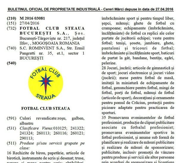 FOTO Asa arata noua sigla inregistrata de Becali la OSIM! Patronul Stelei poate avea din nou probleme la UEFA: are o CRUCE rosie pe ea!_2