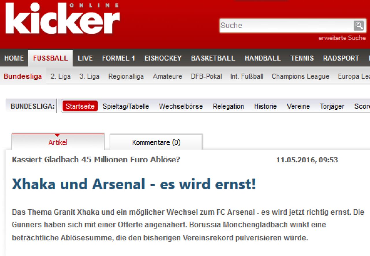 Transfer spectaculos inainte de Euro: Arsenal plateste 50 mil € pentru starul Elvetiei, adversara Romaniei in grupa!_1