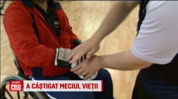IREAL! Un roman se antreneaza sa fie campion la box, desi e in scaunul cu rotile. Povestea unui erou