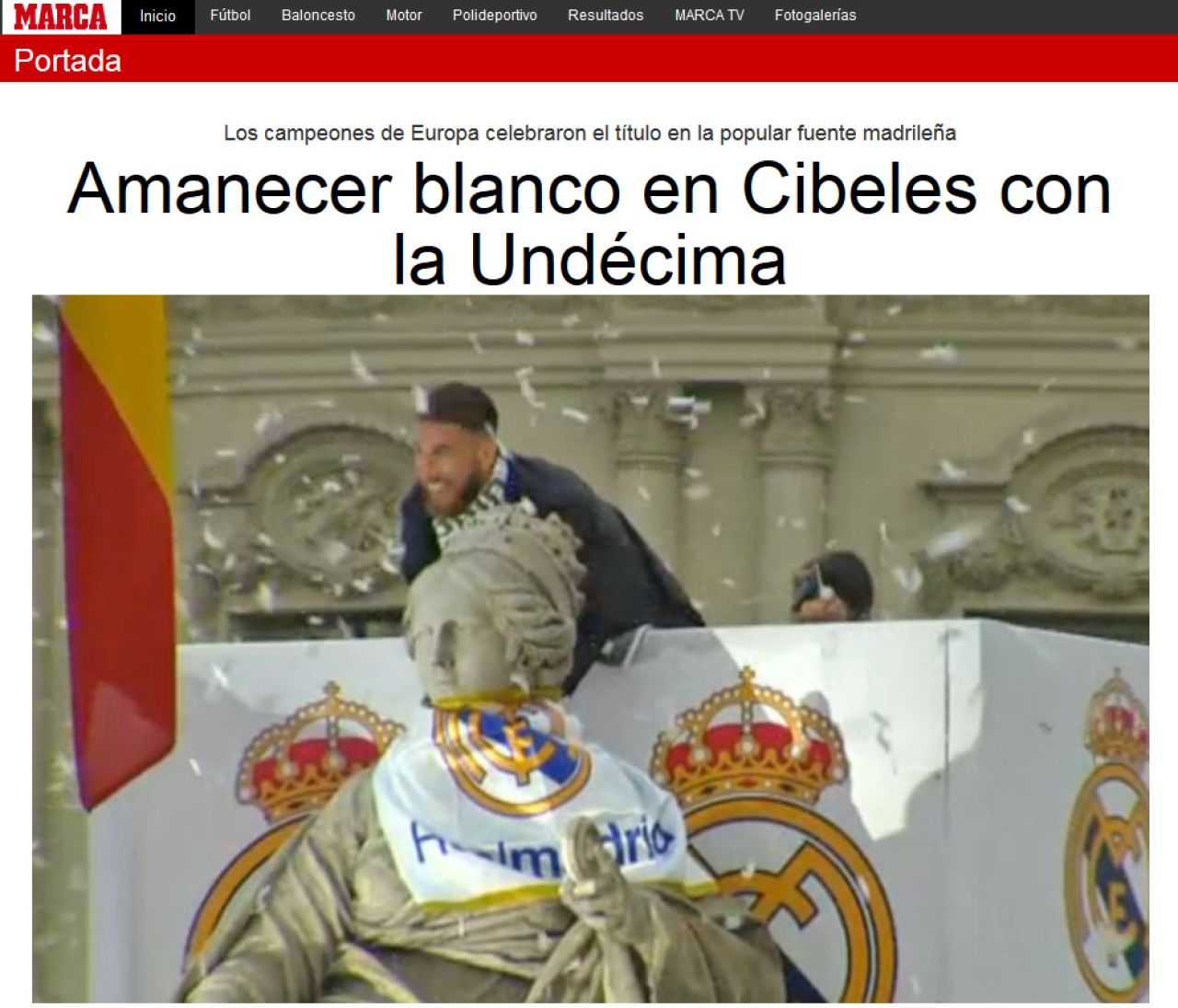 LIVE UPDATE: Zeci de mii de fani pe strazi, trofeul Champions League a ajuns la Madrid! Cum s-a trait finala aseara pe Bernabeu_1