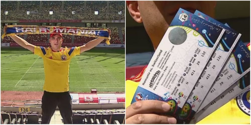Suporterul care le cere tricolorilor sa fie asa cum e el in fiecare zi: LA INALTIME :) Are colectie de bilete de la meciuri si asteapta cu nerabdare Romania-Elvetia