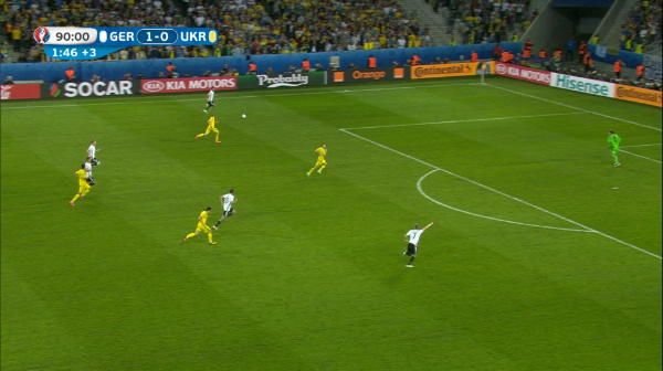 Schweinsteiger marcheaza golul 2 al Germaniei cu Ucraina in prelungiri
