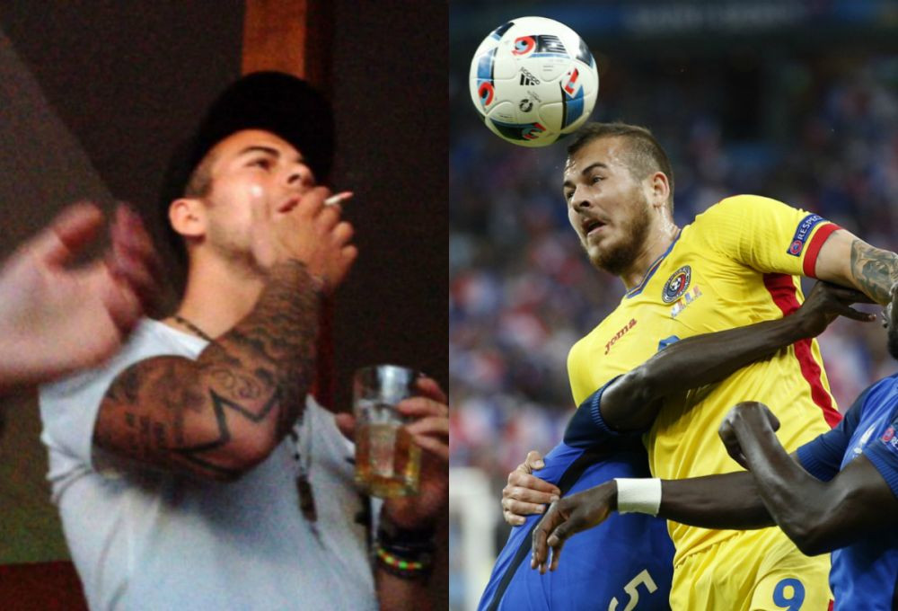 A intrat FUMAT pe teren! Alibec a fumat in vestiar la pauza meciului cu Franta, apoi a intrat pe teren. Romania - Elvetia, miercuri la ProTV de la 19:00