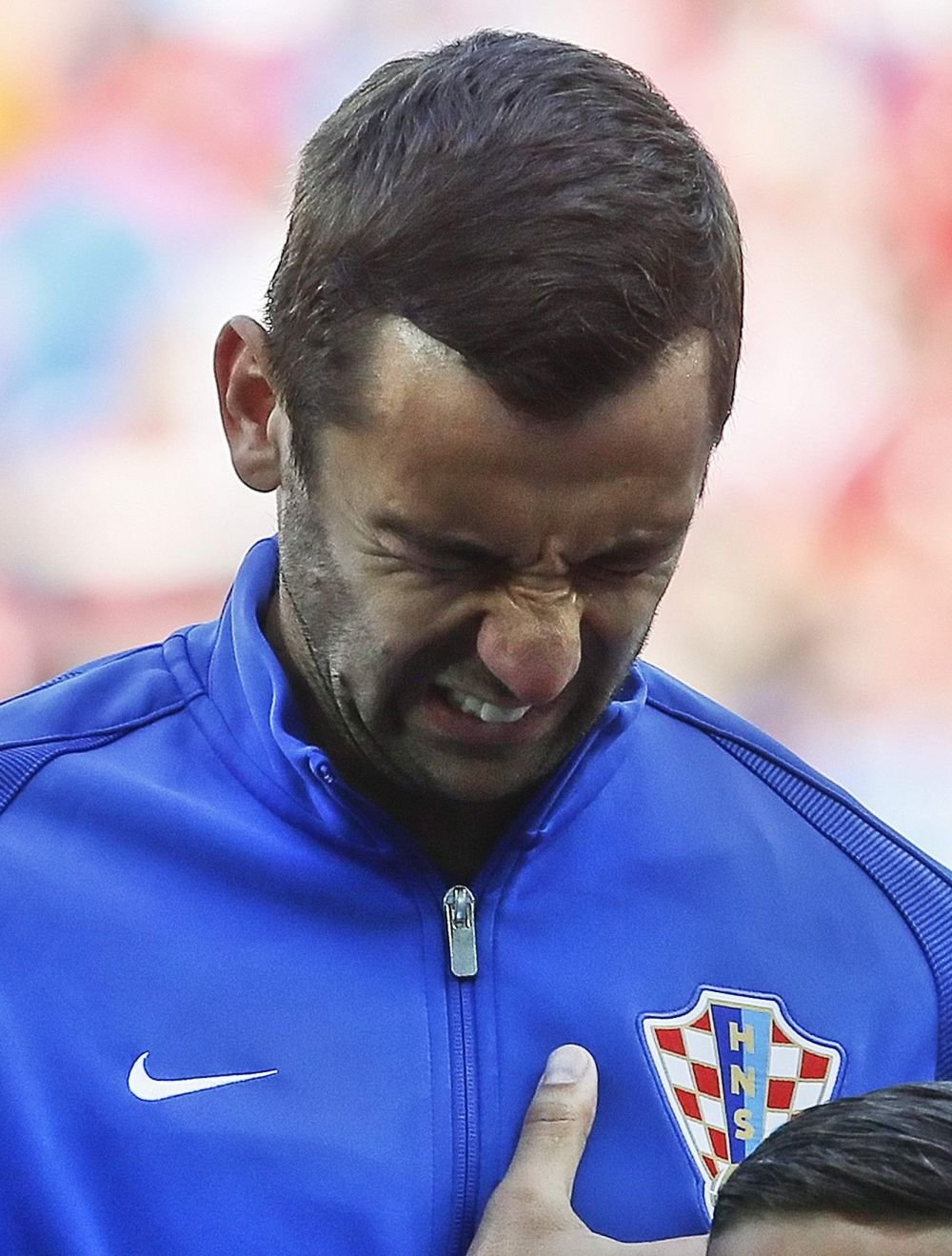 Cel mai impresionant moment de la EURO: LACRIMILE lui Srna! Tatal capitanului Croatiei a murit saptamana trecuta. FOTO_7