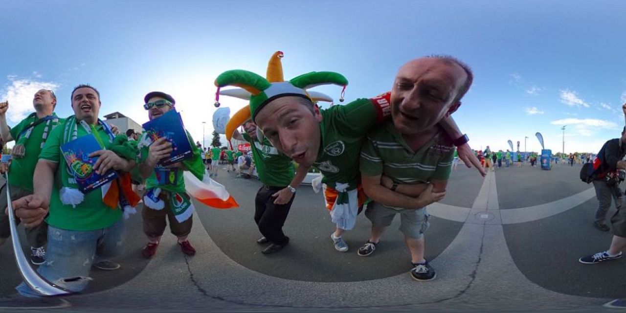 GALERIE FOTO: Ei sunt oamenii care au cucerit o lume intreaga la Euro! Cele mai tari imagini cu fanii irlandezi pe stadioanele din Franta_2