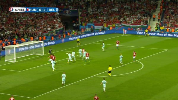 Juhasz e aproape de gol in fata Belgiei