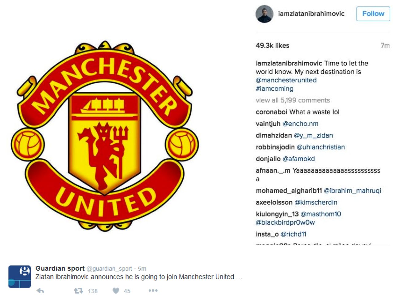 OFICIAL: Ibra e jucatorul lui Manchester United si va fi prezentat vineri pe Old Trafford! Urmatoarele doua tinte uriase ale lui Mourinho_2