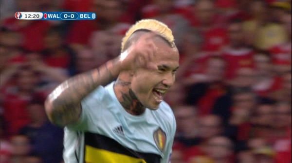 GOLAZO marcat de Radja Nainggolan in sfertul cu Tara Galilor. VIDEO