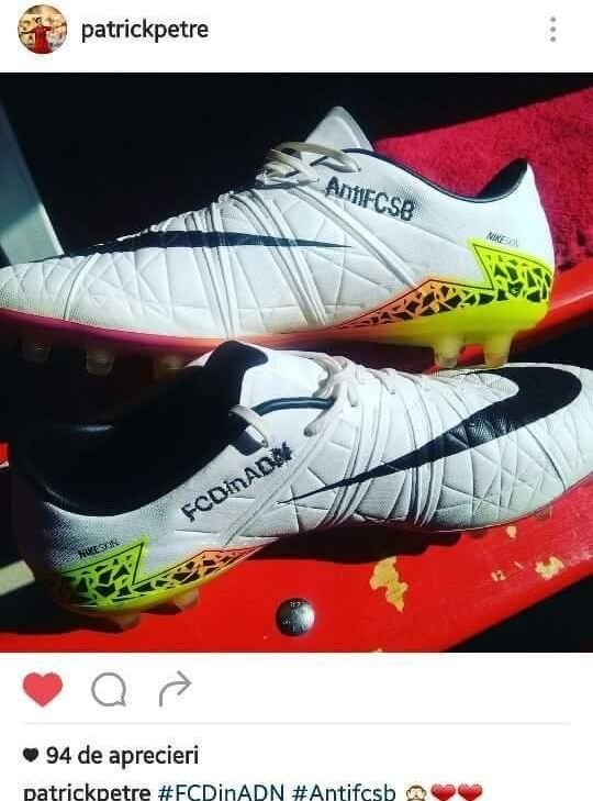 Patrick Petre si-a scuzat ghetele care au creat un adevarat scandal: Nu urasc Steaua, asa le-am primit de la un prieten