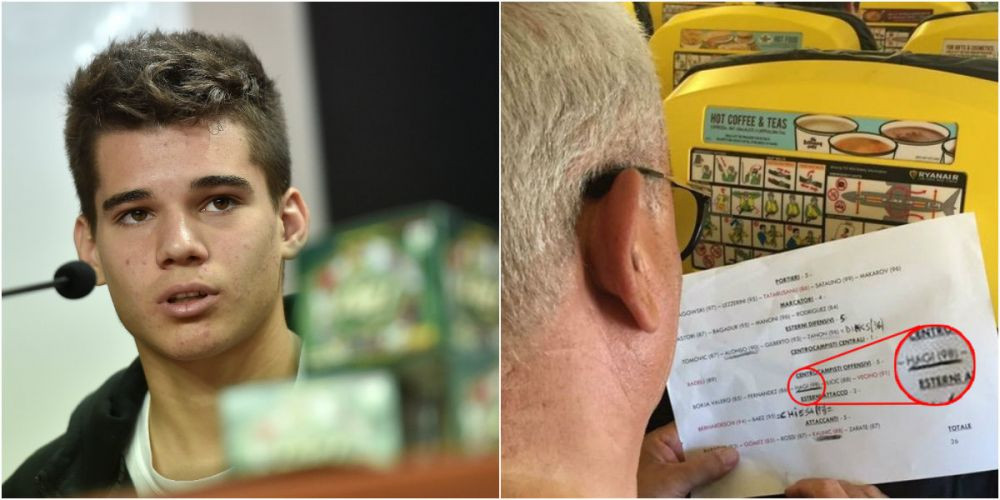 Transferul lui Ianis Hagi e 100% rezolvat: a fost confirmat din greseala. Seful Fiorentinei, surprins uitandu-se pe lista cu jucatori in avionul de Firenze_3