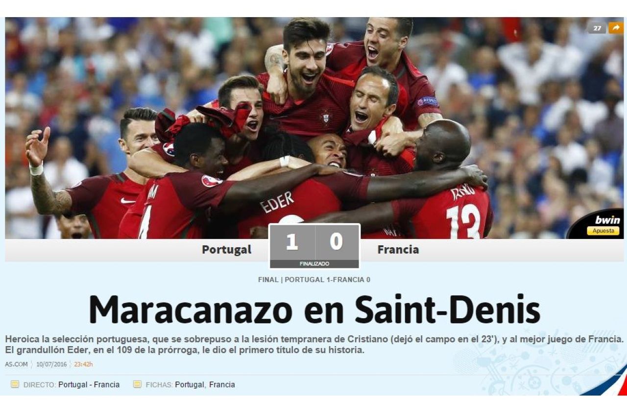 Moment GENIAL dezvaluit de Eder! Ce i-a spus Cristiano Ronaldo inainte de prelungiri. Ce scriu marile publicatii de sport din Europa dupa victoria istorica a Portugaliei_1