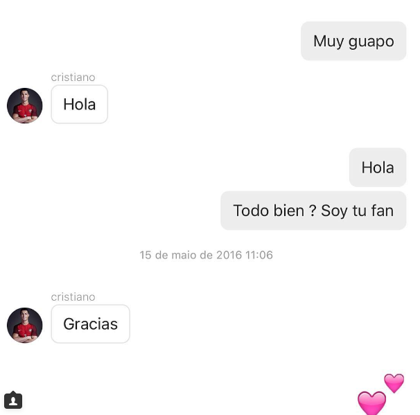 Cum arata o conversatie cu Ronaldo prin mesaje private. O pustoaica de 18 ani a postat discutia. Ce a urmat dupa ce i-a zis 
